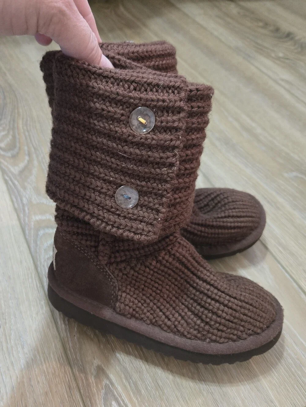 UGG Candy Knit Tall Boots, 10 Toddler
